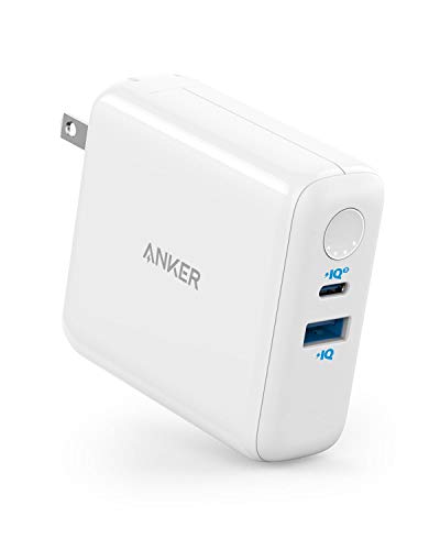 Anker PowerCore Fusion III PIQ 3.0 18W USB-C Portable Charger 2-in-1 A1624 White Like New