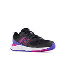 NEW BALANCE KIDS' 680 V6 LACE-UP SHOE - MAGNET/VIBRANT SPRING/BLACK - SIZE 12 - Like New