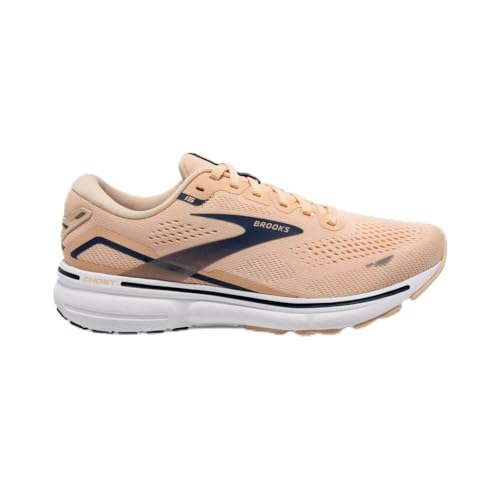 BROOKS WOMEN'S RUNNING SHOE - APRICOT/ESTATE BLUE/WHITE - SIZE 7.5 - Like New