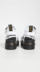 DR. MARTENS WOMEN'S BLAIRE SANDAL - WHITE HYDRO LEATHER - SIZE 9 Like New