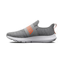 UNDER ARMOUR MEN'S SURGE 3 SLIP - SIZE 13 - MOD GRAY/ORANGE BLAST/BLACK - Like New
