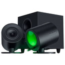 Razer Nommo V2 Full-Range 2.1 PC Gaming Speakers Wired Subwoofer THX - Black - Like New