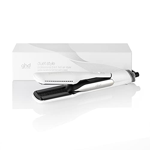 ghd Duet Style, 2-in-1 Straightener & Hair Dryer, Hot Air Styler, S10201 - White Like New