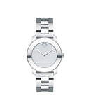 Movado Bold Women's Stainless Steel Case Silver Dial Stainless Steel Bracelet - Like New