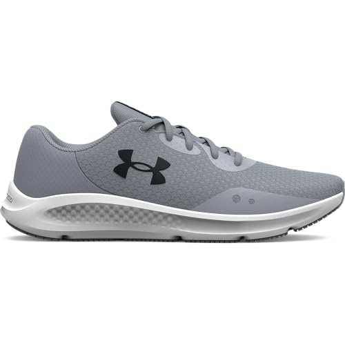 Under Armour Men's Charged Pursuit 3 Running Shoe Mod Gray/Black Size 11 Like New