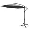 FRUITEAM 10FT PATIO OFFSET CANTILEVER UMBRELLA CRANK - GRAY - Like New