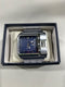 LOOKWORLD ELEGANT MEN'S QUARTZ WATCH WITH LARGE SQUARE DIAL, BLUE FACE - SILVER - Like New