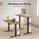 SHENZHEN ELECTRIC STANDING DESK HEIGHT ADJUSTABLE 40 X 24 SIT - VINTAGE BROWN - Like New