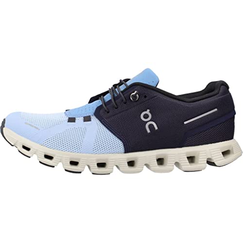 59.98367 ON MEN'S CLOUD 5 RUNNING SHOES MIDNIGHT/CHAMBRAY SIZE 9.5 - Like New