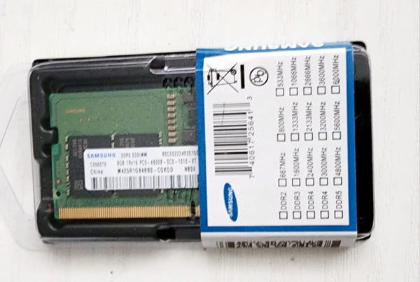 SAMSUNG 8GB DDR5 SODIMM MEMORY RAM - GREEN - Like New