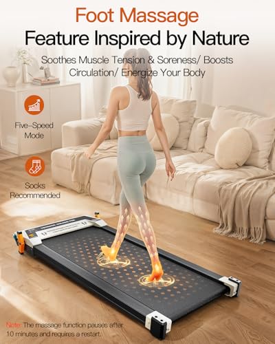FUNRAY VERSATILE WALKING PAD TREADMILL WITH INCLINE 520A - GRAY - Like New
