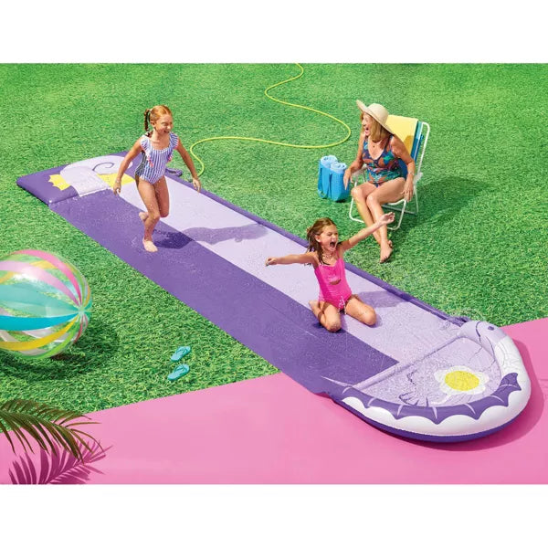 SUN SQUAD CHARACTER INFLATABLE WATER SLIDES - SEA HORSE - PURPLE - Like New