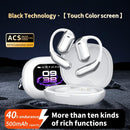 JUNJIEUNVO Q16 PRO EARBUDS WITH 70 HOUR BLUETOOTH 5.4, EAR HOOKS - GRAY/WHITE - Like New