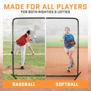 ACELETIQS BASEBALL Pitching Net Compact XL Sizes Softball Baseball - BLACK - Like New