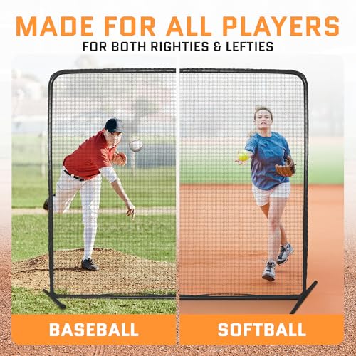 ACELETIQS BASEBALL Pitching Net Compact XL Sizes Softball Baseball - BLACK - Like New