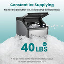 GEVI KNOVA GEMI NUGGET ICE MAKER, CRUSHED MAKERS COUNTERTOP, GIMN1002G - GRAY - Like New