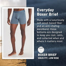 EXOFFICIO MEN'S EVERYDAY BOXER BRIEF - SIZE: MEN 2XL - STEEL BLUE - Brand New