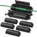 BN-LINK 6 PACK OUTDOOR EXTENSION CORD SAFETY COVER WATERPROOF BLACK - Like New