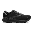 BROOKS WOMEN ADRENALINE GTS 22 SUPPORTIVE RUNNING SHOE BLACK/BLACK/EBONY SIZE 5 - Like New