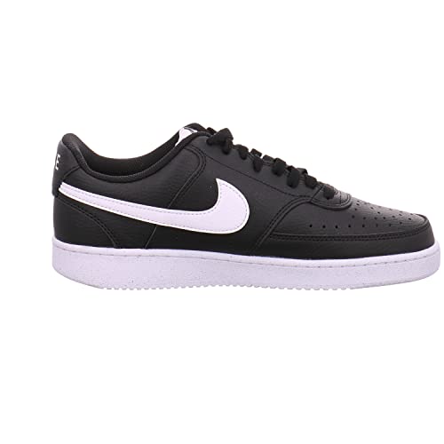 NIKE MEN'S COURT VISION LOW NEXT NATURE SNEAKERS SIZE 10.5, BLACK/WHITE/BLACK Like New