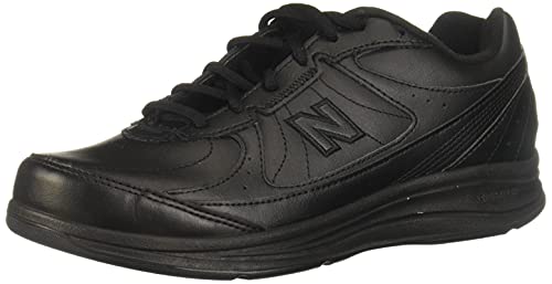 NEW BALANCE WOMEN'S 577 V1 LACE-UP WALKING SHOE - SIZE 10.5 WIDE - BLACK Like New