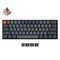 KEYCHRON K12 SWAPPABLE WHITE BACKLIGHT RED SWITCH - BLACK/GRAY - Like New