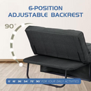 VONANDA 4 IN 1 ADJUSTABLE SOFA BED FOLDING CHAIR/OTTOMAN - DARK GRAY - Like New