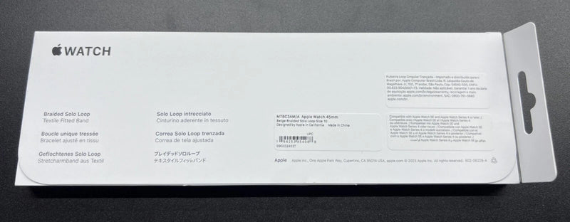 APPLE WATCH 45MM- BEIGE BRAIDED SOLO LOOP SIZE 10 - BIEGE - Brand New