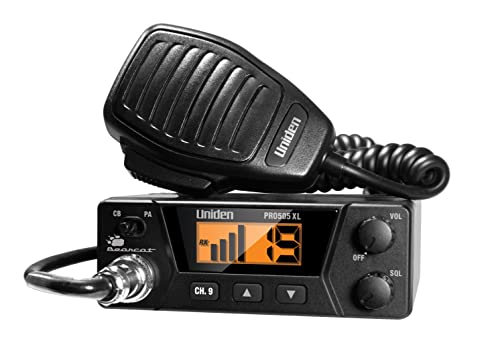 UNIDEN PRO505XL 40-CHANNEL CB RADIO PRO-SERIES - BLACK - Like New