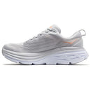 HOKA WOMEN'S BONDI 8 RUNNING SHOES - SIZE 8 - HARBOR MIST/LUNAR ROCK - Like New