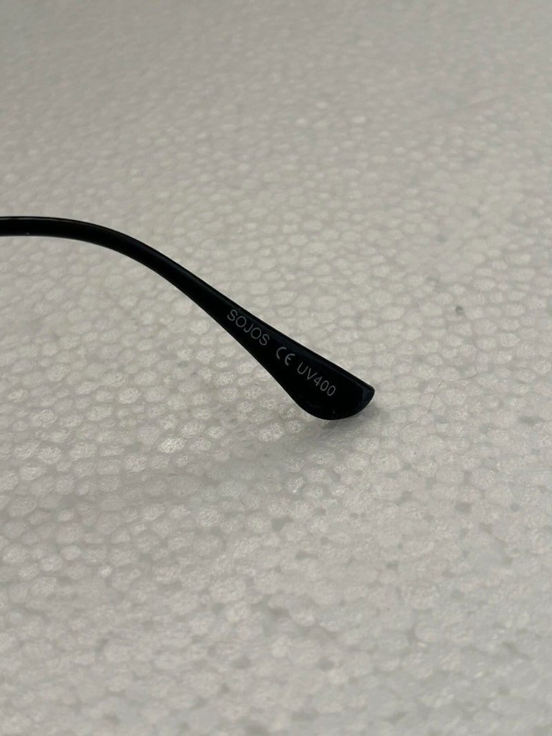 SOJOS SJ1072 C1 SMALL SQUARE POLARIZD SUNGLASSES BLACK FRAME/GRAY LENS 52MM - Like New