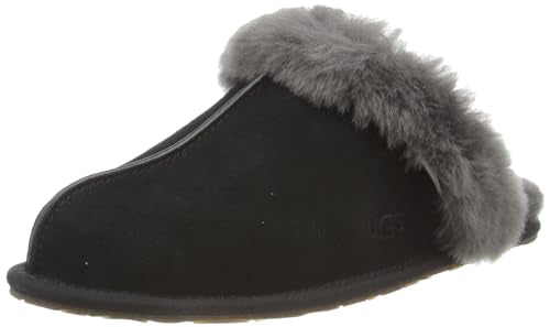 1106872 UGG WOMEN'S SCUFFETTE II SLIPPER IN SIZE 8 - BLACK/GRAY Like New