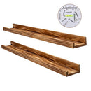 AZSKY 48" Long Wood Photo Picture Ledge Shelf Rustic 2 Pack B085L8LDMG - Brown - Brand New