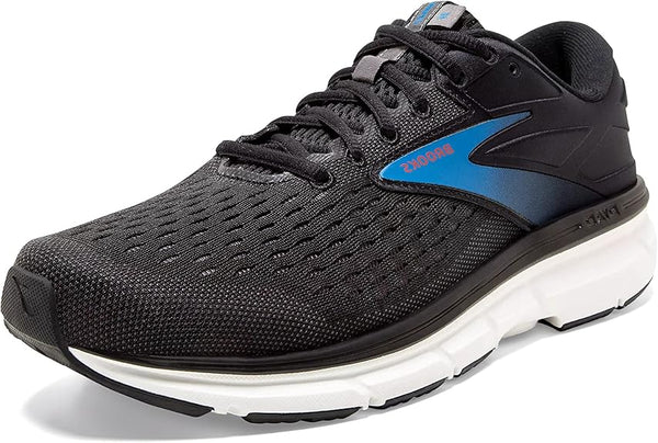 BROOKS MEN'S DYAD 11 RUNNING SHOE - SIZE: MEN 8.5 - BLACK/EBONY/BLUE - Like New