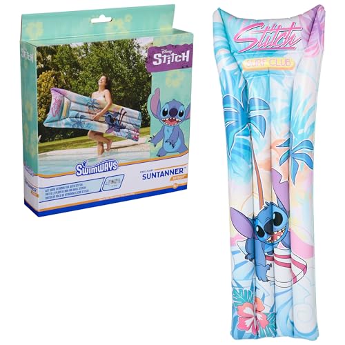 SWIMWAYS STITCH SUNTANNER POOL FLOAT - WHITE/BLUE/PURPLE - Like New
