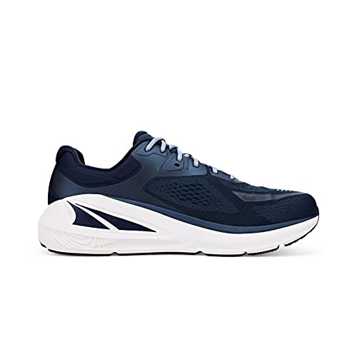 AL0A5471446 ALTRA MEN'S PARADIGM 6 ROAD RUNNING SHOE, SIZE 8, NAVY/LIGHT BLUE Like New