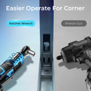 TILSWALL 20V CORDLESS ELECTRIC RATCHET WRENCH SET WITH 7 SOCKETS - BLACK /BLUE - Like New