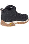 MERRELL MEN'S MOAB 2 MID GTX HIKING BOOT, SIZE 10.5, BLACK/GUM - Like New