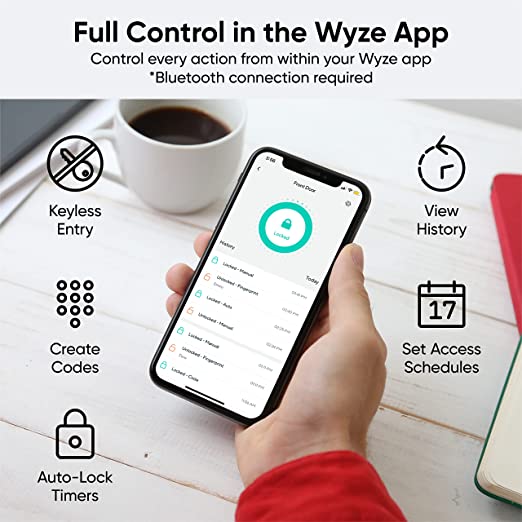 Wyze Lock Bolt Fingerprint Keyless Entry Door Smart Bluetooth - Scratch & Dent