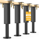 NESAPTO 4PCS ADJUSTABLE HEIGHT BED SUPPORT LEGS, 7.3-11 IN METAL BED RISERS - Like New