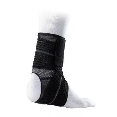 MCDAVID SPORT ANKLE SLEEVE WITH WRAP SUPPORT S/M - BLACK - Like New