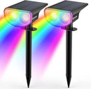 GENERIC SOLAR LANDSCAPE LIGHTS 2 PACK EASY INSTALLATION - BLACK - Like New