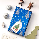 WRAPAHOLIC Christmas Wrapping Paper Roll - Navy and Gold Reindeer - Brand New