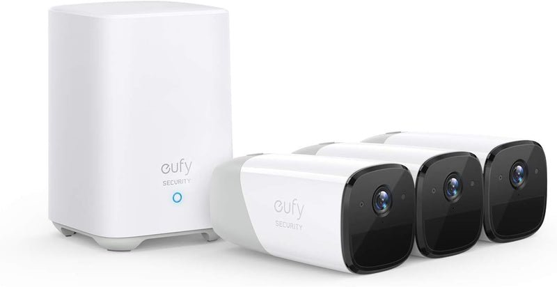 eufy Security by Anker eufyCam 2 Wireless Security System 3-Cam Kit - WHITE Like New