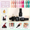 Gel Nail Polish Starter Kit with U V Light 10pcs Gel polish Set B08YJHBRD4 - Brand New