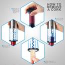 SECURA ELECTRIC WINE BOTTLE OPENER, FOIL CUTTER CORDLESS, SW0-4A - SILVER - Like New