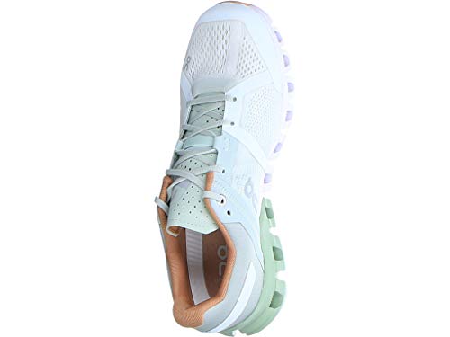 ON RUNNING MEN'S CLOUDFLOW RUNNING SHOE - ALOE/WHITE - SIZE 8 - Like New