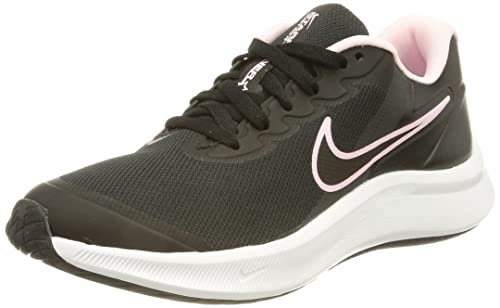 DA2776 NIKE JUNIOR STAR RUNNER 3 RUNNING SHOE, SIZE 5.5 Big Kid Pink/Black/White Like New