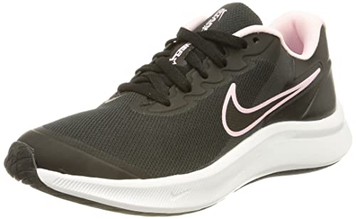 DA2776 NIKE JUNIOR STAR RUNNER 3 RUNNING SHOE, SIZE 6 Big Kid, Pink/Black/White - Like New