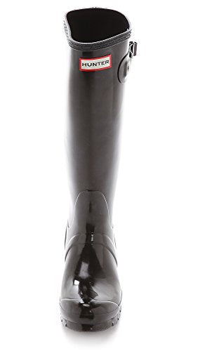 WFT1000RGL Hunter Women's Original Tall Gloss Rain Boot, Black, Size 7 - Like New